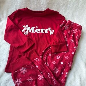 Family Pajamas Red 'Merry' Kids Pajamas